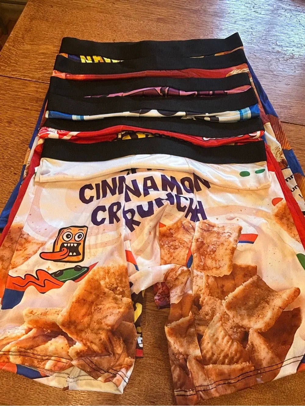 Mens cereal themed Graphic Boxer Briefs Set of 6